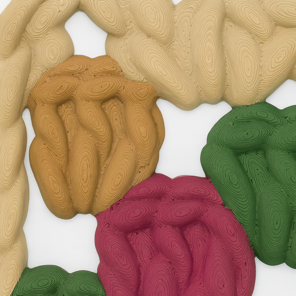 Homestead: 3D-Printed Crochet Granny Squares (Set of 9)